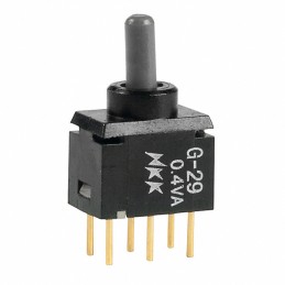 1 pcs : G29AP - SWITCH TOGGLE DPDT 0.4VA 28V