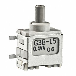 1 pcs : G3B15AH - SWITCH PUSH SPDT 0.4VA 28V
