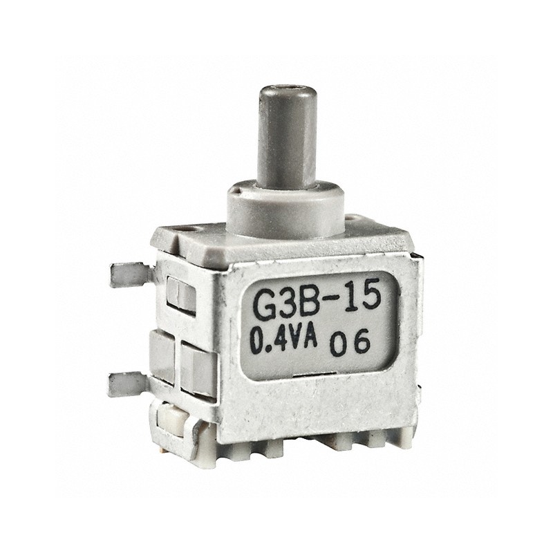 1 pcs : G3B15AH - SWITCH PUSH SPDT 0.4VA 28V