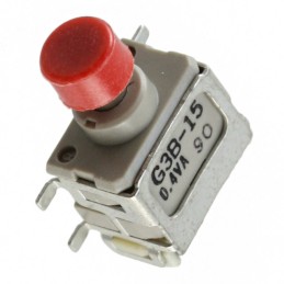 1 pcs : G3B15AH-R-YC - SWITCH PUSH SPDT 0.4VA 28V