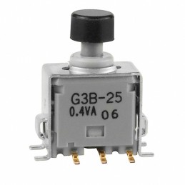 1 pcs : G3B25AB-S-YA - SWITCH PUSH DPDT 0.4VA 28V