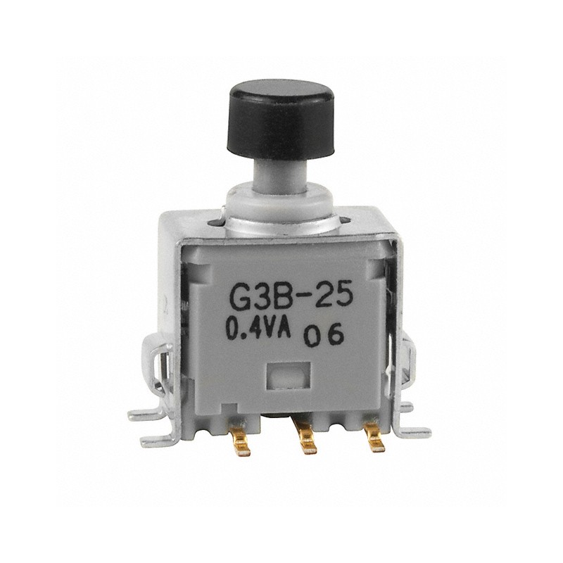 1 pcs : G3B25AB-S-YA - SWITCH PUSH DPDT 0.4VA 28V