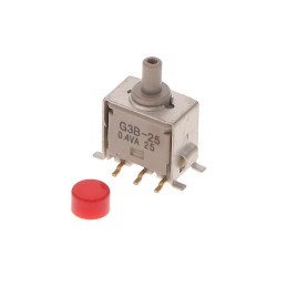 1 pcs : G3B25AB-XC - SWITCH PUSH DPDT 0.4VA 28V