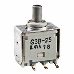 1 pcs : G3B25AP - SWITCH PUSH DPDT 0.4VA 28V