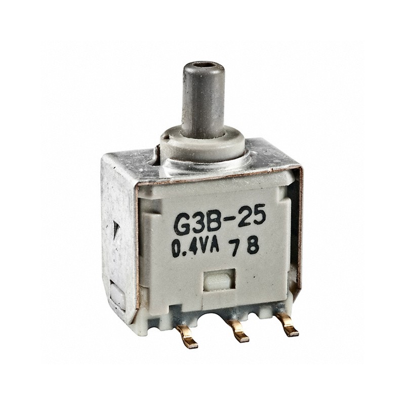 1 pcs : G3B25AP - SWITCH PUSH DPDT 0.4VA 28V