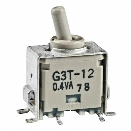 1 pcs : G3T12AB - SWITCH TOGGLE SPDT 0.4VA 28V