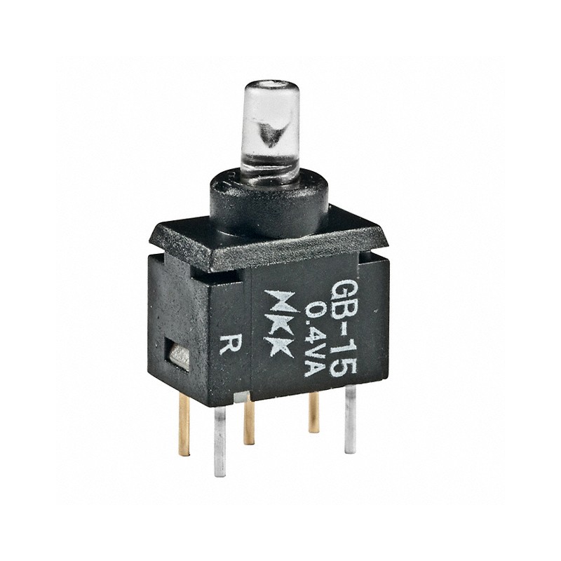 1 pcs : GB15JPC - SWITCH PUSH SPDT 0.4VA 28V