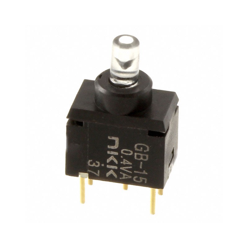 1 pcs : GB15JPF - SWITCH PUSH SPDT 0.4VA 28V