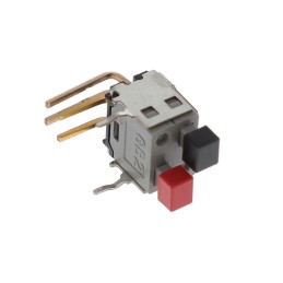 1 pcs : GB215A2H-AC - SWITCH PUSH 2XSPST-NO 0.4VA 28V