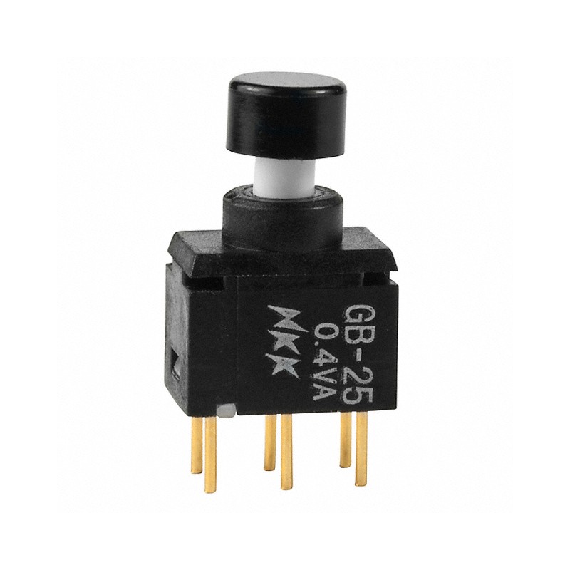 1 pcs : GB25AP-XA - SWITCH PUSH DPDT 0.4VA 28V