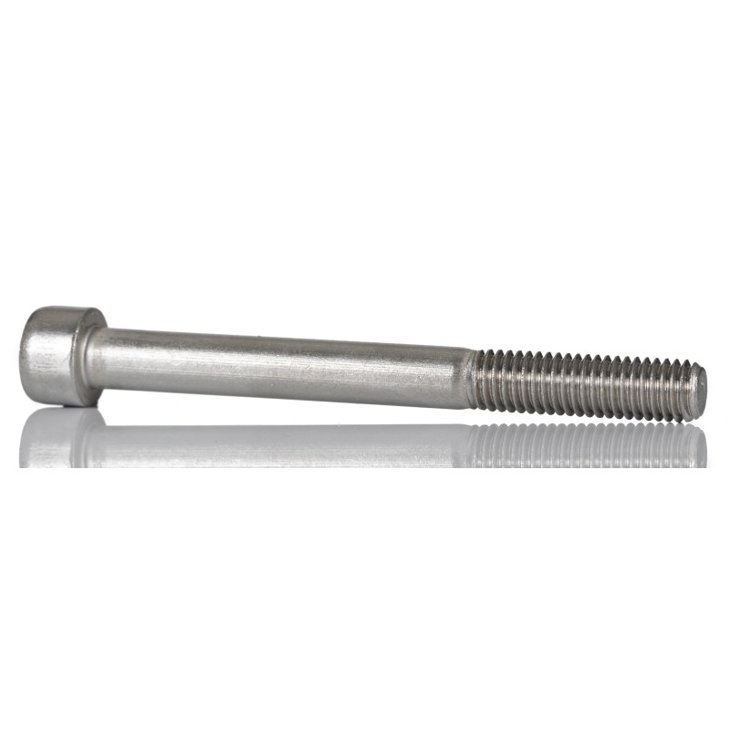 1 Bag of 10 - RS PRO Plain Stainless Steel Hex Socket Cap Screw, DIN 912, M8 x 80mm