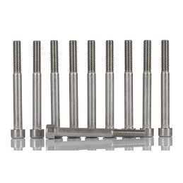 1 Bag of 10 - RS PRO Plain Stainless Steel Hex Socket Cap Screw, DIN 912, M8 x 80mm