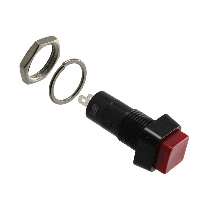 1 pcs : GPB023A05BR - SWITCH PUSH SPST-NO 3A 125V