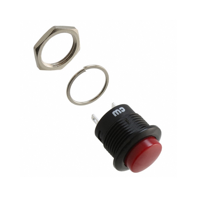 1 pcs : GPB507A05BR - SWITCH PUSH SPST-NO 6A 125V