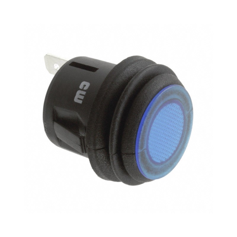 1 pcs : GPB527D202BU - SWITCH PUSHBUTTON SPST 10A 125V