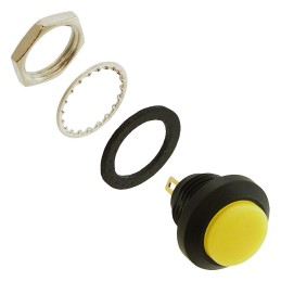 1 pcs : GPB556A05BA - SWITCH PUSH SPST-NO 125MA 125V