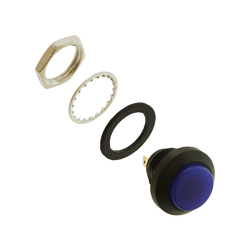 1 pcs : GPB556A05BU - SWITCH PUSH SPST-NO 125MA 125V