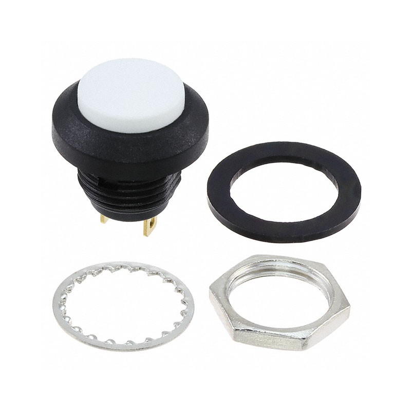 1 pcs : GPB556A05BW - SWITCH PUSH SPST-NO 125MA 125V