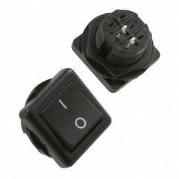 1 pcs : GRB136A05BB2 - SWITCH ROCKER SPST 10A 125V
