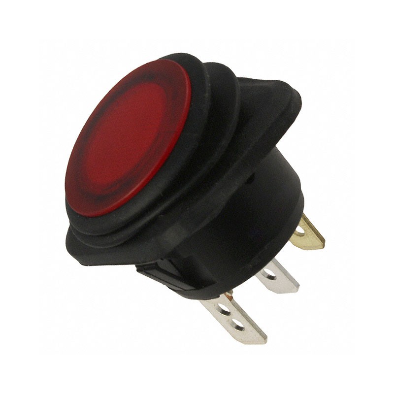 1 pcs : GRB203B801BRRN5 - SWITCH ROCKER SPST 10A 250V