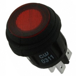 1 pcs : GRB244B802BR1 - SWITCH ROCKER DPST 16A 125V