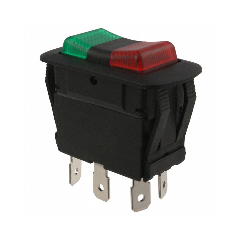 1 pcs : GRB260D501BBRG1 - SWITCH ROCKER SPDT 21A 14V