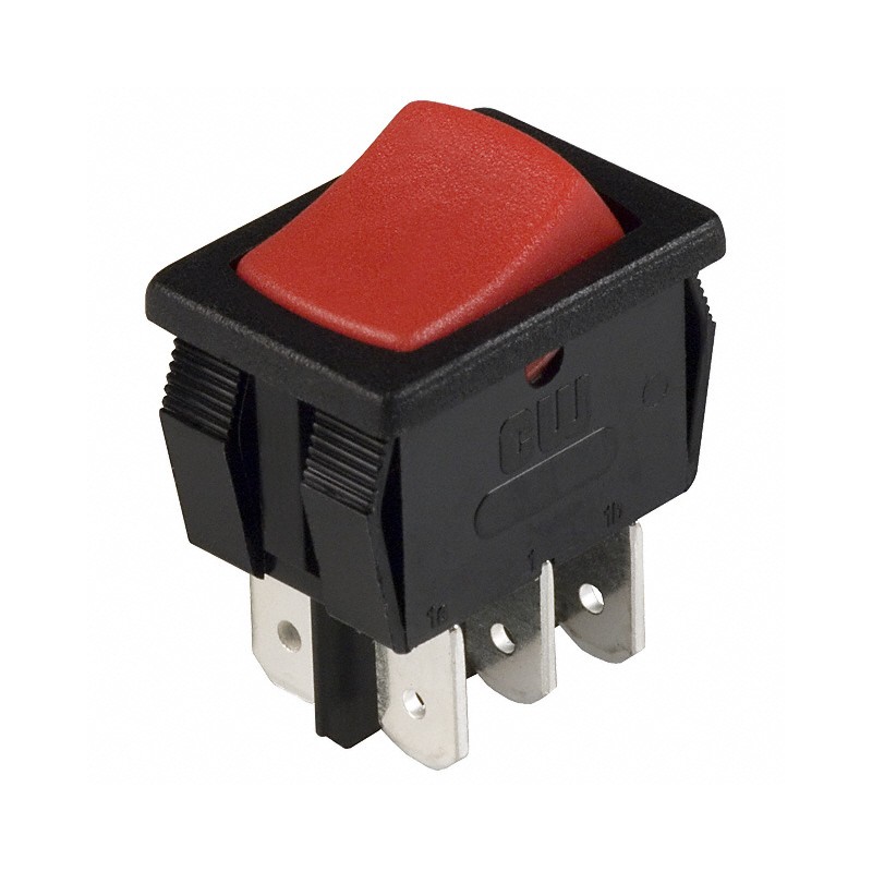 1 pcs : GRS-4022-0010 - SWITCH ROCKER DPDT 16A 125V