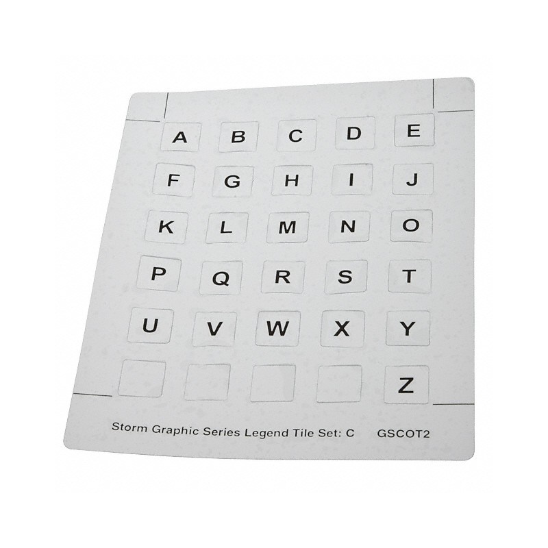 1 pcs : GSC0T203 - KEY LEGEND SET C ALPHABET 26PC