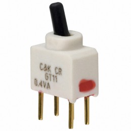 1 pcs : GT11MV3BE - SWITCH TOGGLE SPDT 0.4VA 20V