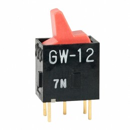 1 pcs : GW12LCP - SWITCH ROCKER SPDT 0.4VA 28V
