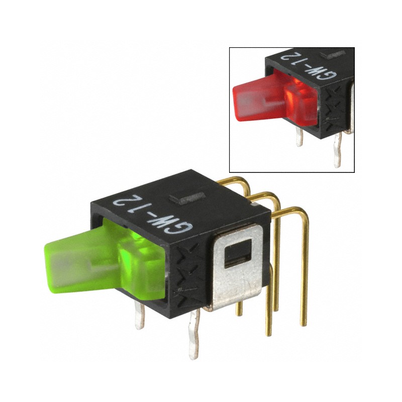 1 pcs : GW12LJHCF - SWITCH ROCKER SPDT 0.4VA 28V
