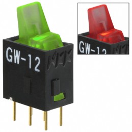 1 pcs : GW12LJPCF - SWITCH ROCKER SPDT 0.4VA 28V