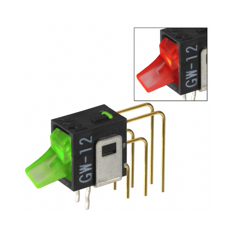 1 pcs : GW12LJVCF - SWITCH ROCKER SPDT 0.4VA 28V