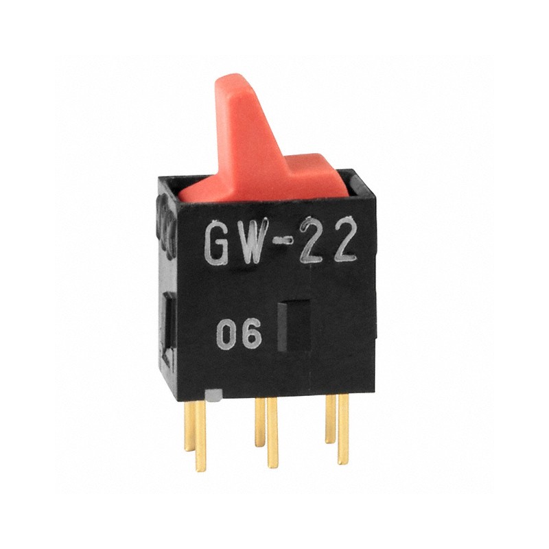 1 pcs : GW22LCP - SWITCH ROCKER DPDT 0.4VA 28V