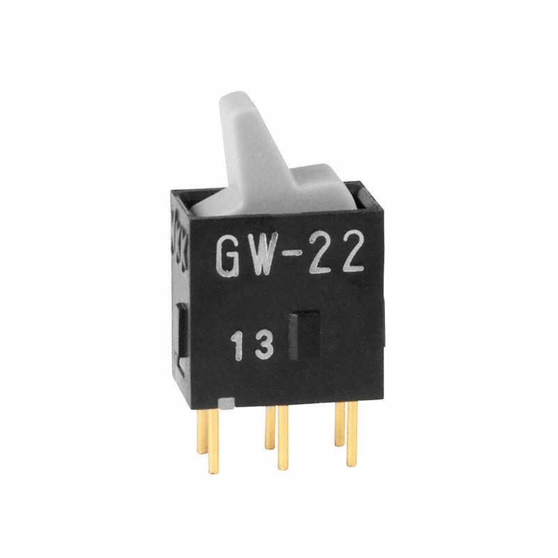 1 pcs : GW22LHP - SWITCH ROCKER DPDT 0.4VA 28V