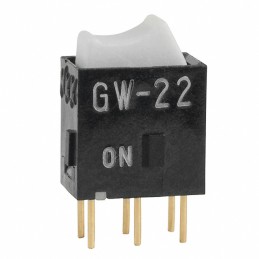 1 pcs : GW22RBP - SWITCH ROCKER DPDT 0.4VA 28V