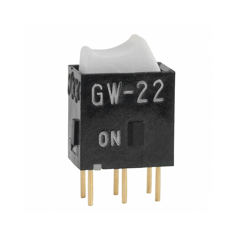 1 pcs : GW22RBP - SWITCH ROCKER DPDT 0.4VA 28V