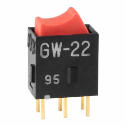 1 pcs : GW22RCP - SWITCH ROCKER DPDT 0.4VA 28V