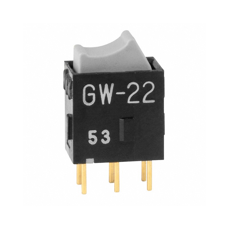1 pcs : GW22RHP - SWITCH ROCKER DPDT 0.4VA 28V