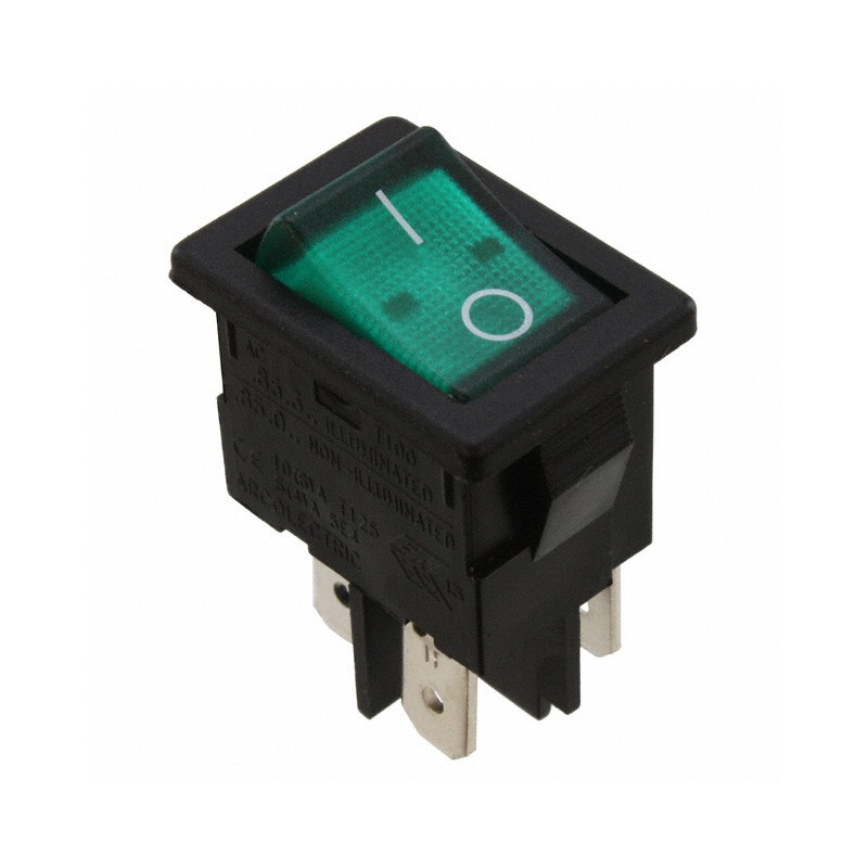 1 pcs : H8553VBBG3-551W - SWITCH ROCKER DPST 15A 250V