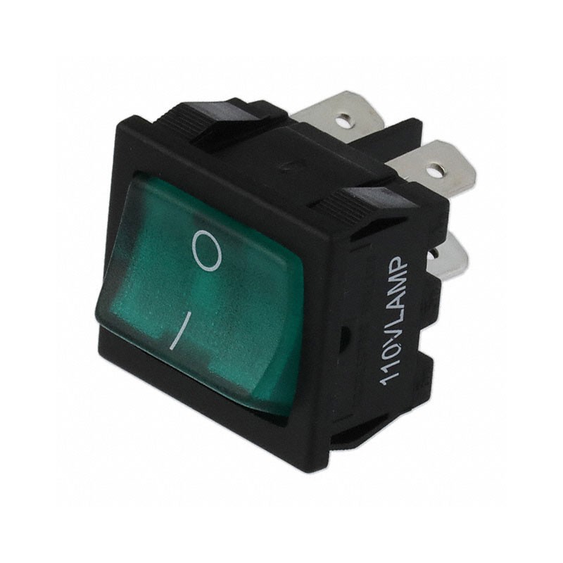 1 pcs : H8653VBBG2577W - SWITCH ROCKER DPST 6A 277V