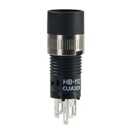 1 pcs : HB15CKW01 - SWITCH PUSH SPDT 0.1A 30V