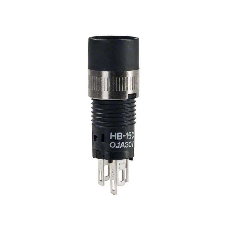 1 pcs : HB15CKW01 - SWITCH PUSH SPDT 0.1A 30V