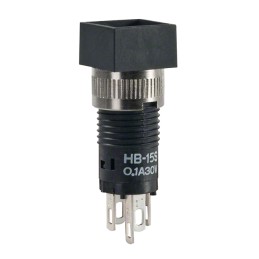 1 pcs : HB15SKW01 - SWITCH PUSH SPDT 0.1A 30V