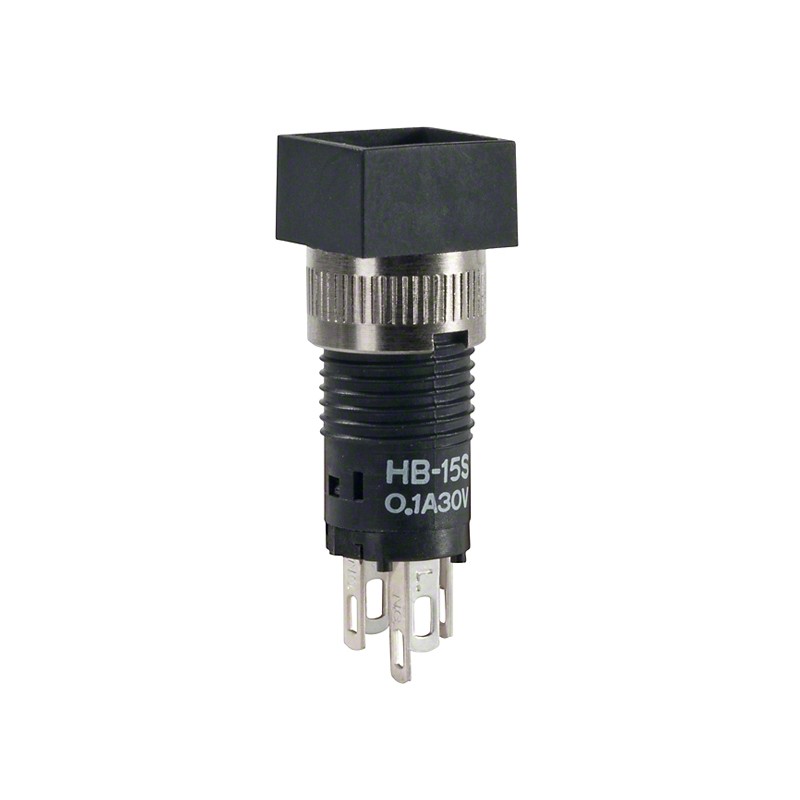 1 pcs : HB15SKW01 - SWITCH PUSH SPDT 0.1A 30V