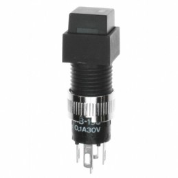 1 pcs : HB15SKW01-5C-AB - SWITCH PUSH SPDT 0.1A 30V