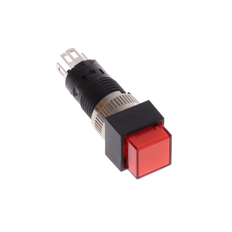 1 pcs : HB15SKW01-5C-CB - SWITCH PUSH SPDT 0.1A 30V