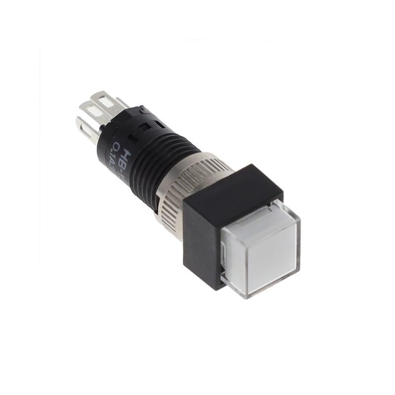 1 pcs : HB15SKW01-5D-JB - SWITCH PUSH SPDT 0.1A 30V