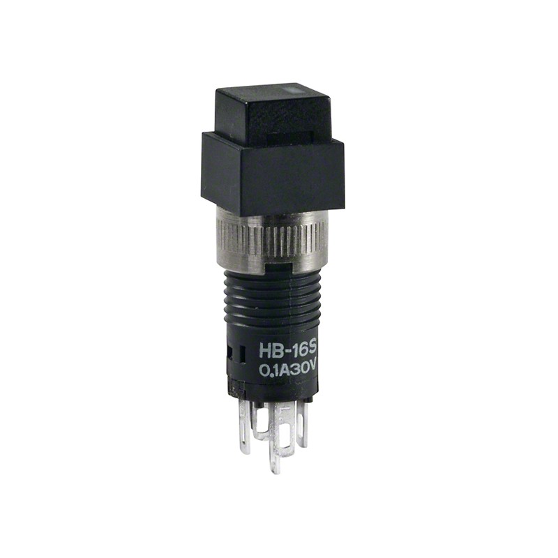 1 pcs : HB16SKW01-5C-AB - SWITCH PUSH SPDT 0.1A 30V