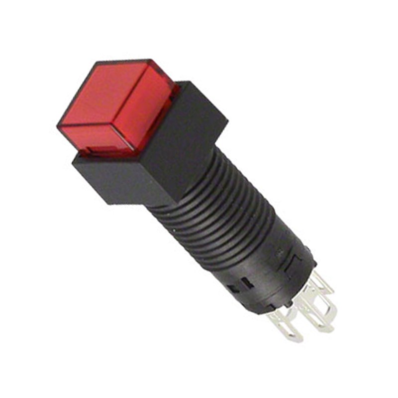 1 pcs : HB16SKW01-5C-CB - SWITCH PUSH SPDT 0.1A 30V